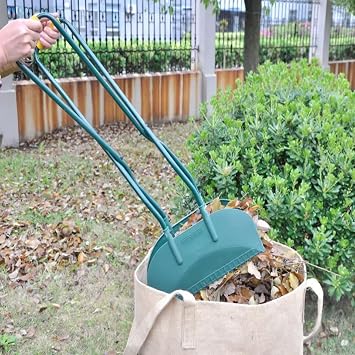 Easy Shopping Garden Leaf Scoops, Heavy-Duty Leaf Grabbers Long Handled Plastic Collection Tools/Garden Leaf Collector/Leaf Picker