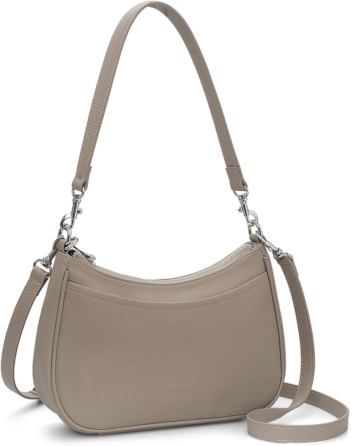befen Genuine Leather Crossbody Bags for Women Anti Theft Shoulder Purse Trendy Hobo Bag with RFID Womens Handbag Purse