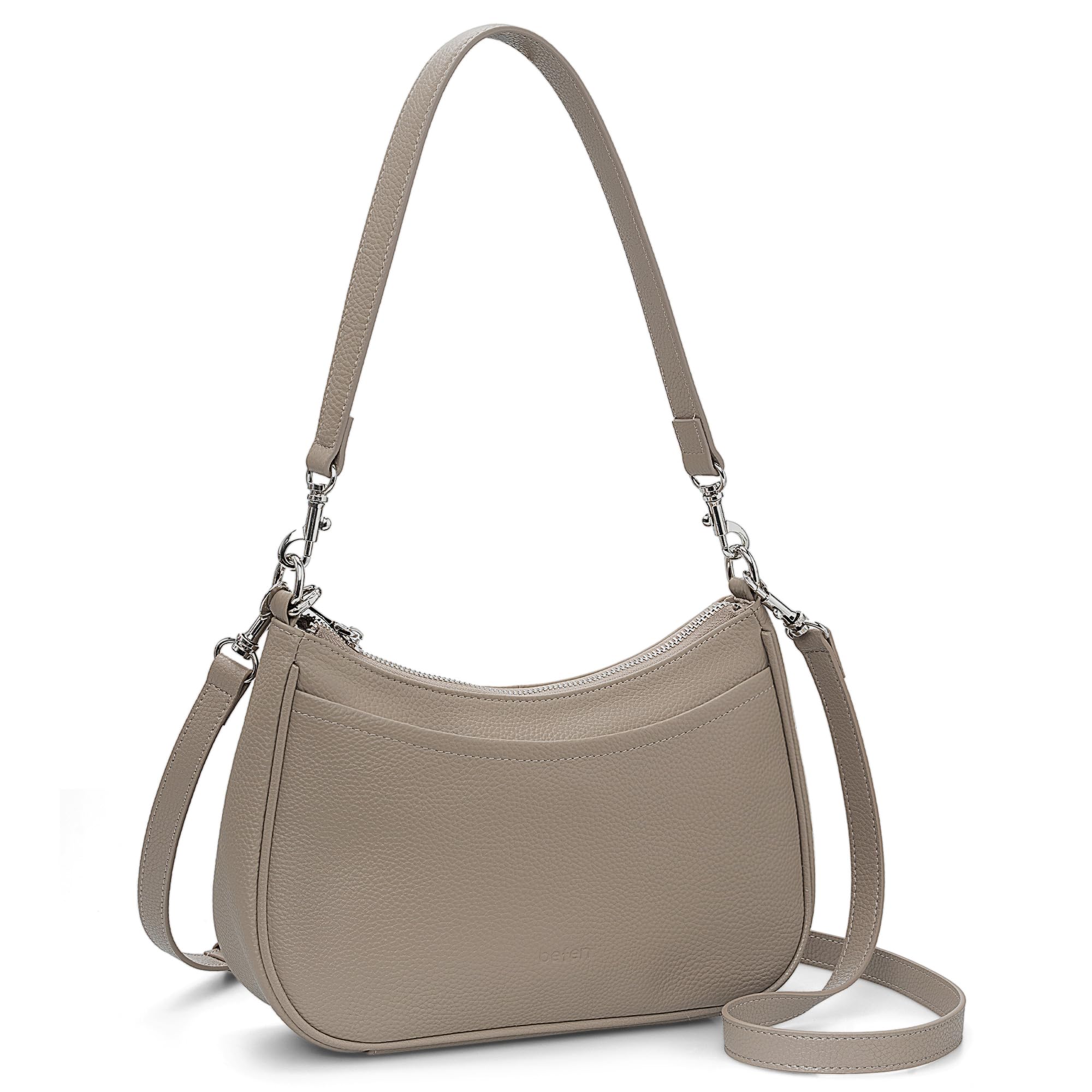 befen Bolso Bandolera Mujer Bolsos Mujer de Cuero Auténtico Casual Hobo Bolso de Hombro con Protección RFID