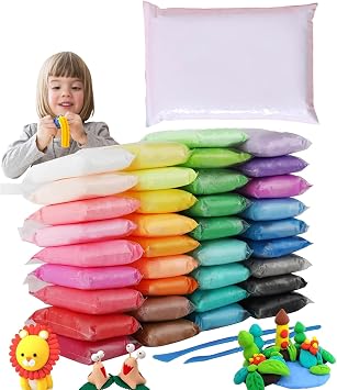 Foam Clay Kit - 36 Colors Air Dry Ultra Light Clay, Magic Clay, DIY Molding Clay for Kids, DIY Clay Kit with Sculpting Tools, Decoration Accessories, Kids Art Crafts