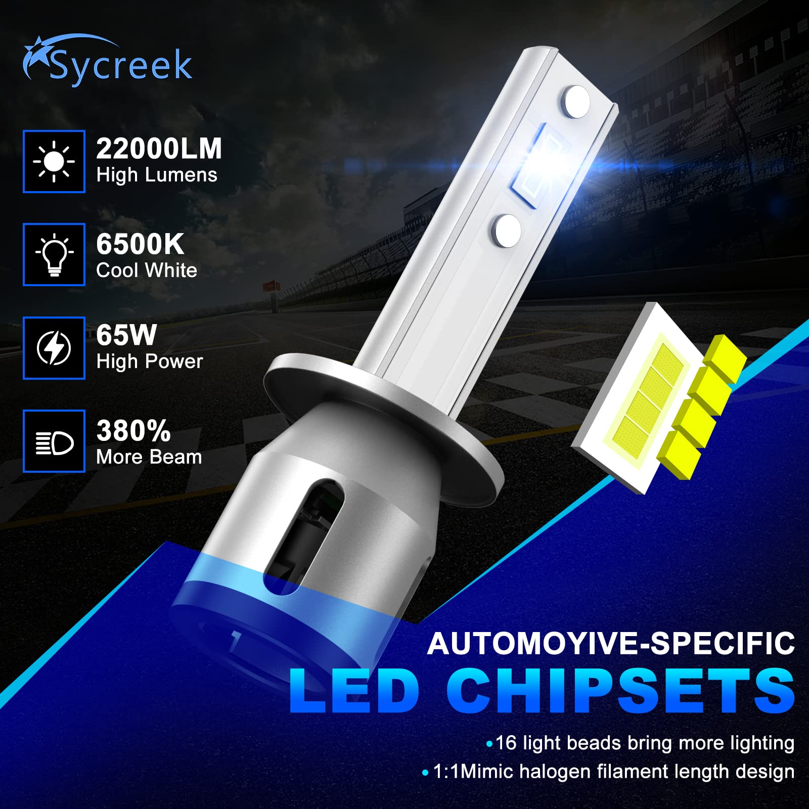 Kit 2 Lampadine LED Sycreek 7440 Canbus - 4000LM 30W Per Retromarcia E Freno, 6500K Bianco - Foto 9