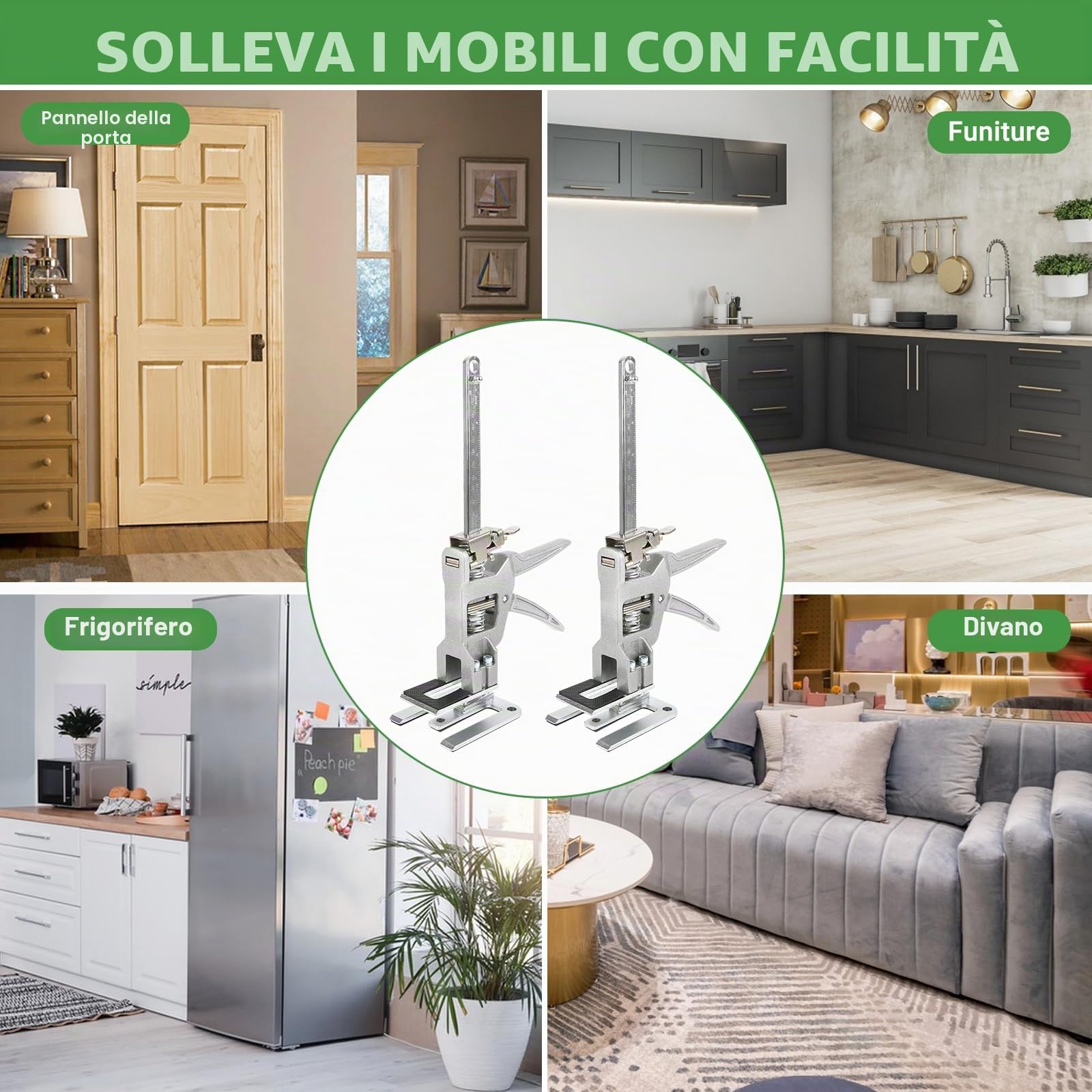Sollevatore di Bordo Resistente con Scala, Martinetti a Braccio, Labor Saving Arm Tool, Fino a 400 kg, Morsetto per Martinetto Sistema di Livellamento per Piastrelle Strumento per Martinetto Portatile