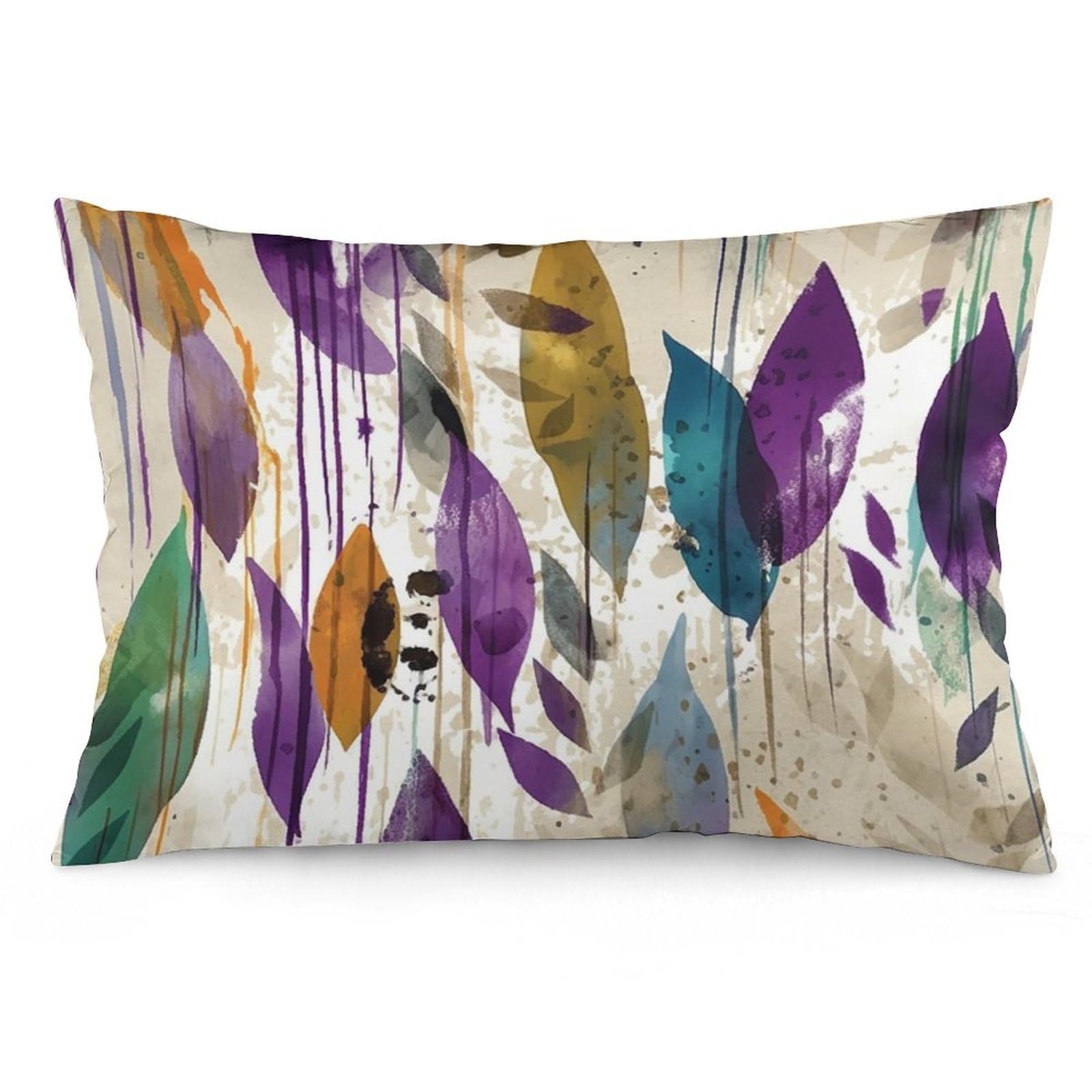 NTVOWPZO 2 Pack Decoration Throw Pillow Covers 20"x30" Pillowcases Covers Colored Leaves Pillowcases Modern Farmhouse Home Decor Sofa Cushions Covers for Couch Bed Living Room