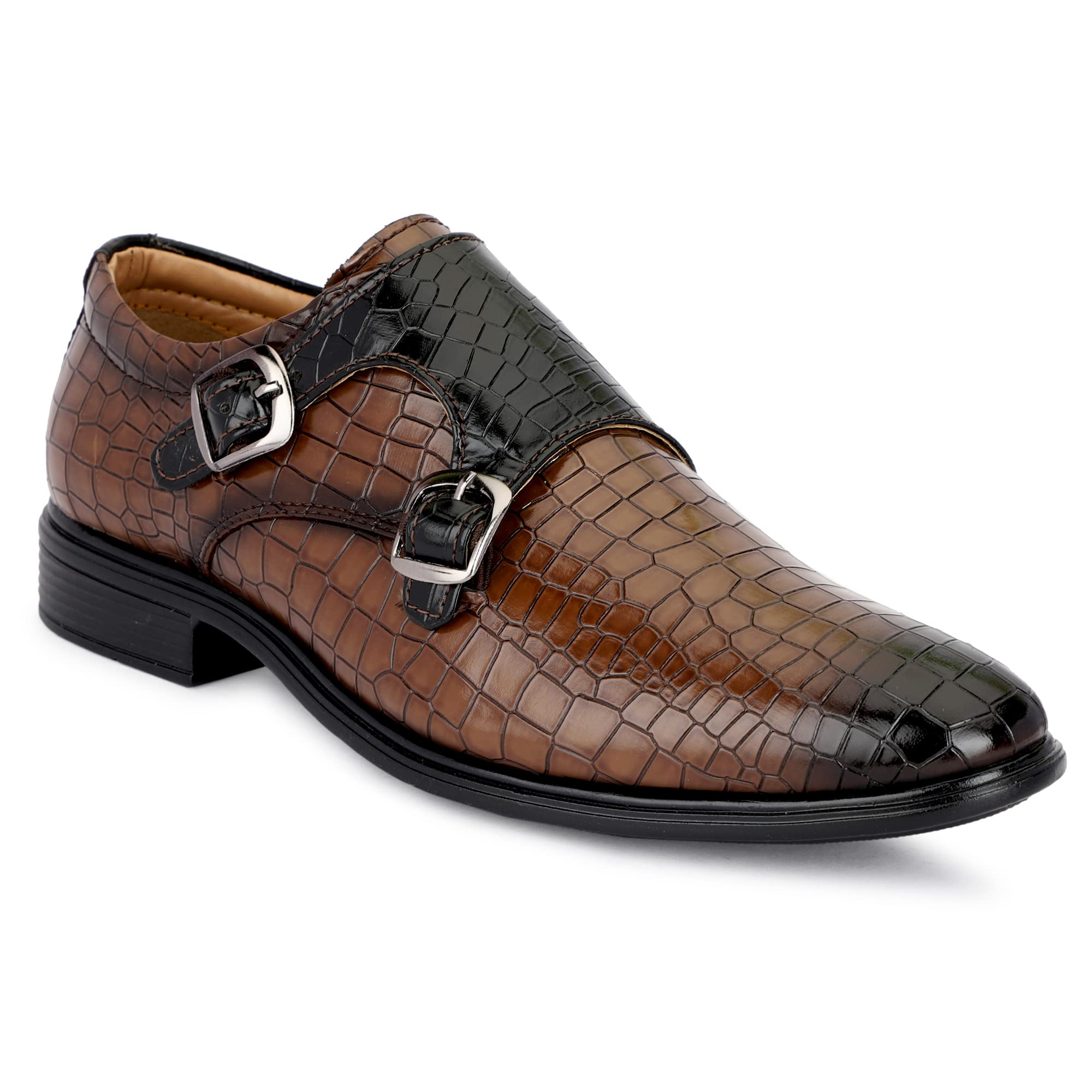 Buxton Monk Strap Formal Shoes (Brown, Numeric_9) (B0B5L2GNJL) Amazon Price History, Amazon Price Tracker
