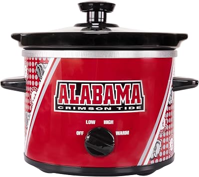 Uncanny Brands Alabama Crimson Tide 2qt Slow Cooker - Small Kitchen Appliance