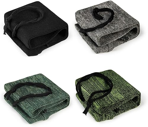 Vista 33 de GUGULUZA Calcetines extra gruesos para pistolas, calcetín de pistola para pistola, paquete de 4/5/6 fundas de pistola tratadas de silicona de punto