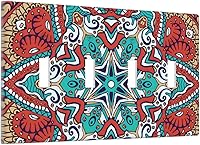 Vista 15 de Farmhouse Coffee Primitive Coffee Bean Kitchen 3 Gang Triple Interruptor de Luz de Palanca Cubierta de Placa de Pared Placa Frontal Eléctrica