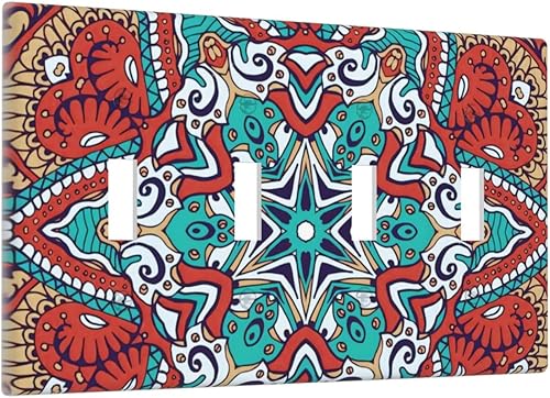 Miniatura 15 de Farmhouse Coffee Primitive Coffee Bean Kitchen 3 Gang Triple Interruptor de Luz de Palanca Cubierta de Placa de Pared Placa Frontal Eléctrica