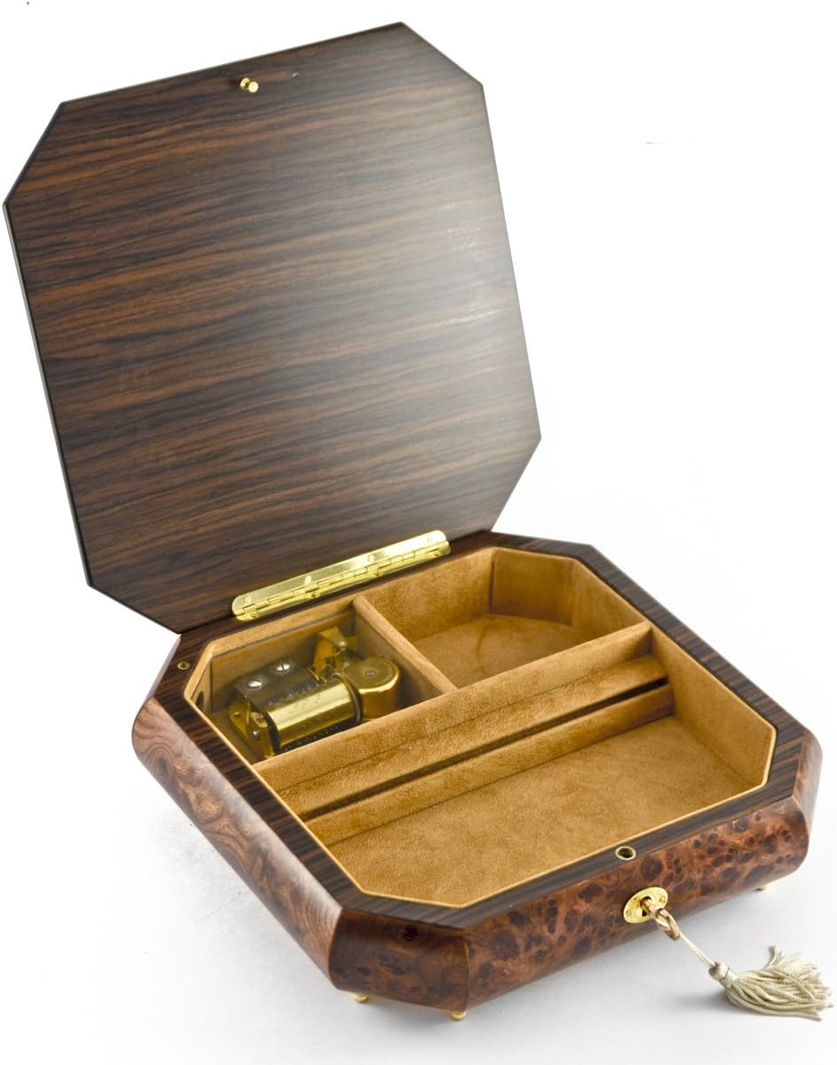 Exclusive Charming Handcrafted Octagonal Italian Music Box with Floral Bouquet Inlay - Many Songs to Choose - Endless Love Get Discount 70% Price Charming Handcrafted Octagonal Italian Music Box with Floral Bouquet Inlay - Many Songs to Choose - Endless Love