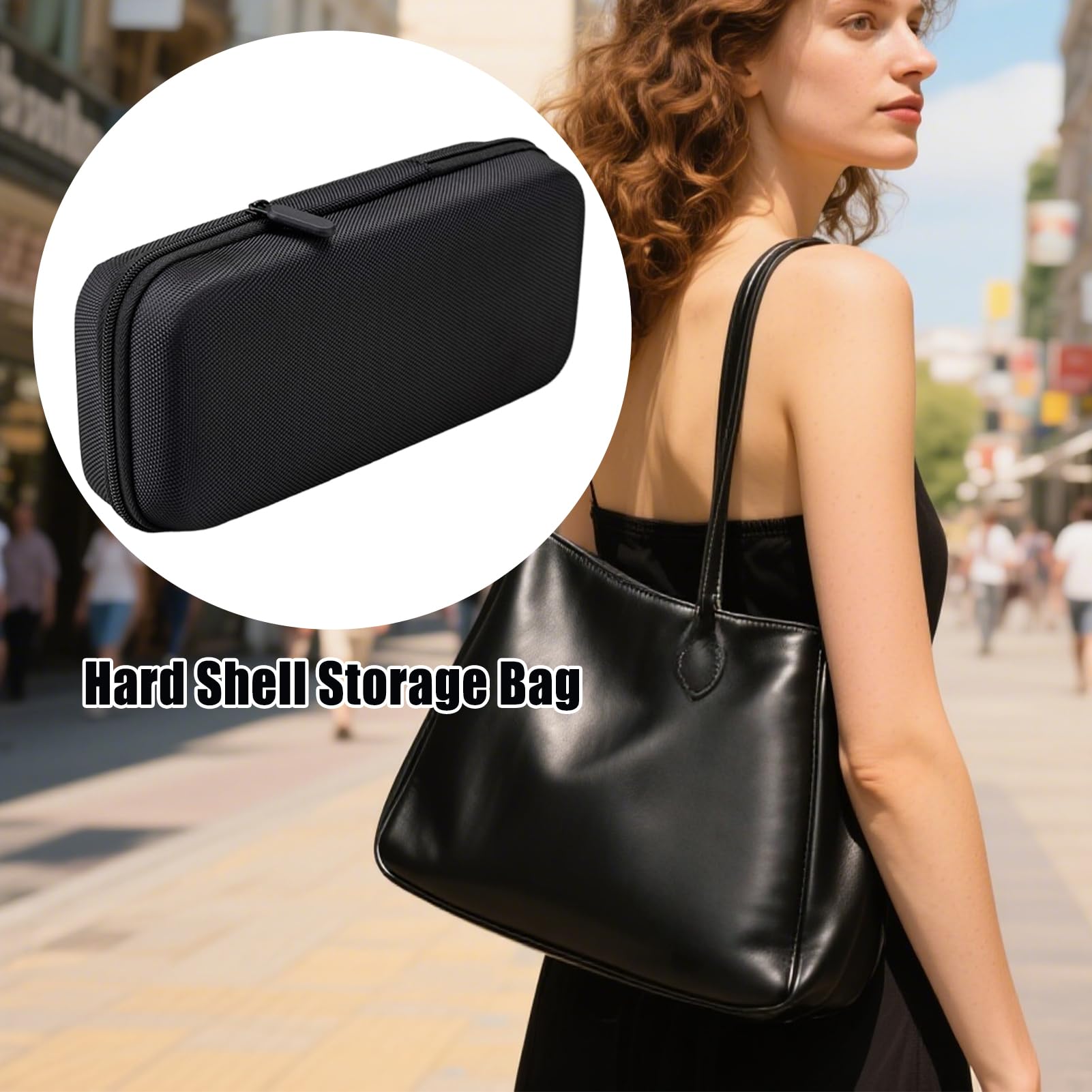 Borsa Di Stoccaggio A Guscio Duro, Custodia Per Shock Portatile, Custodia A Guscio Duro Con Manico Regolabile, Leggero E Compatto, Resistente All'acqua, 20x10x5cm, Per Gadget