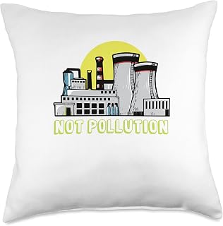Nuclear Plant I uranium nuclear fuel for Nuclear Engineer Throw Pillow