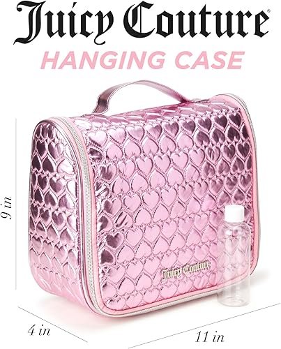 Miniatura 2 de Juicy Couture Bolsa de cosméticos para mujer - Kit de maquillaje y artículos de tocador de viaje colgantes, estuche organizador de accesorios de