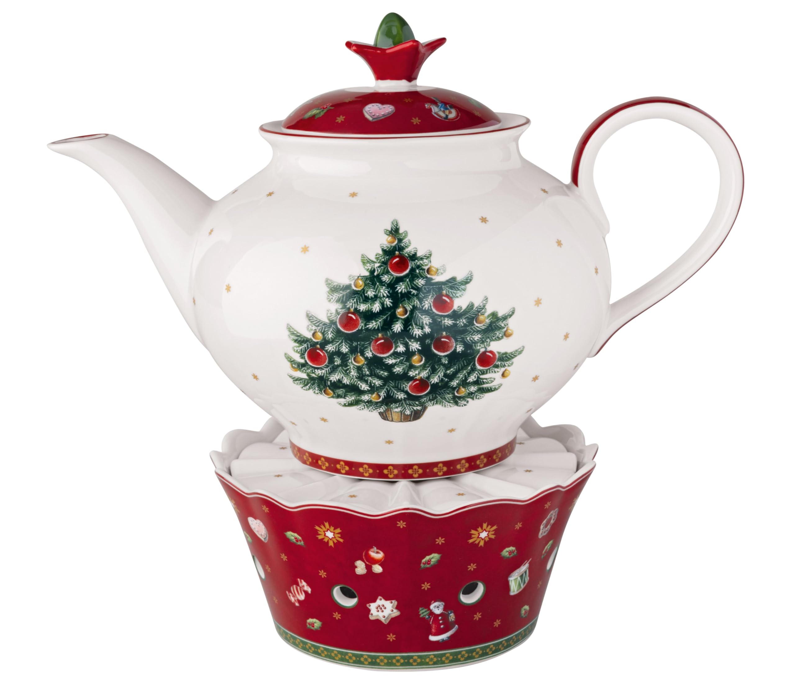 Villeroy & Boch - Toy's Delight scalda teiera multicolore, Natale, scaldino per teiera, scaldatazze, stoviglie natalizie, motivo natalizio, porcellana Premium
