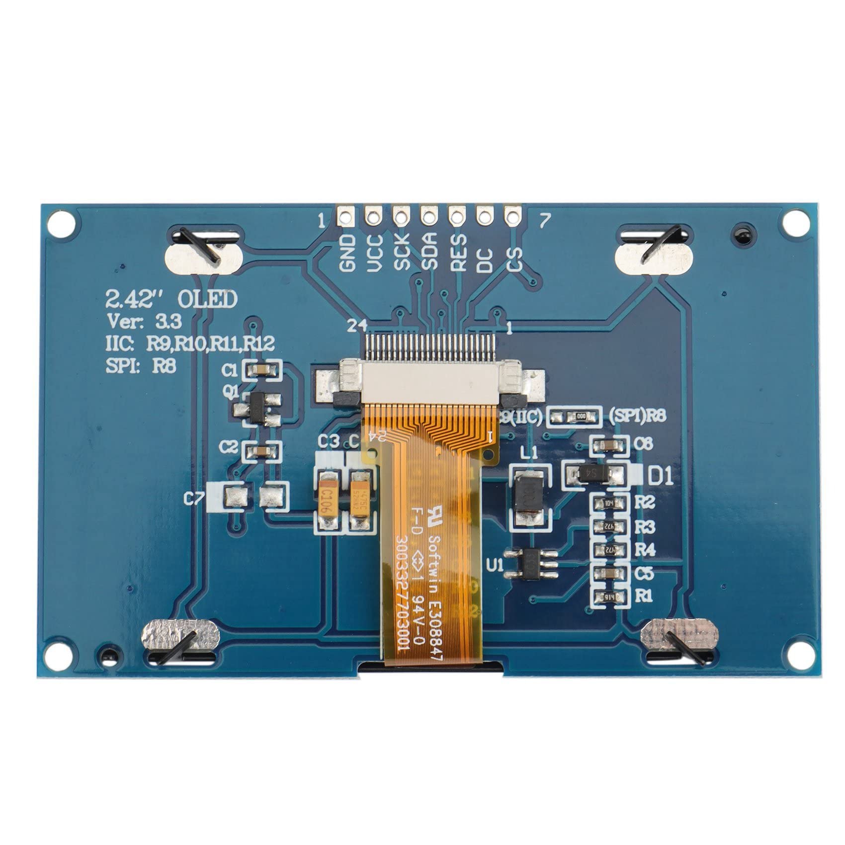 Modulo Display OLED 2,42" Pollici IIC I2C SPI Serial PER C51 - Foto 10