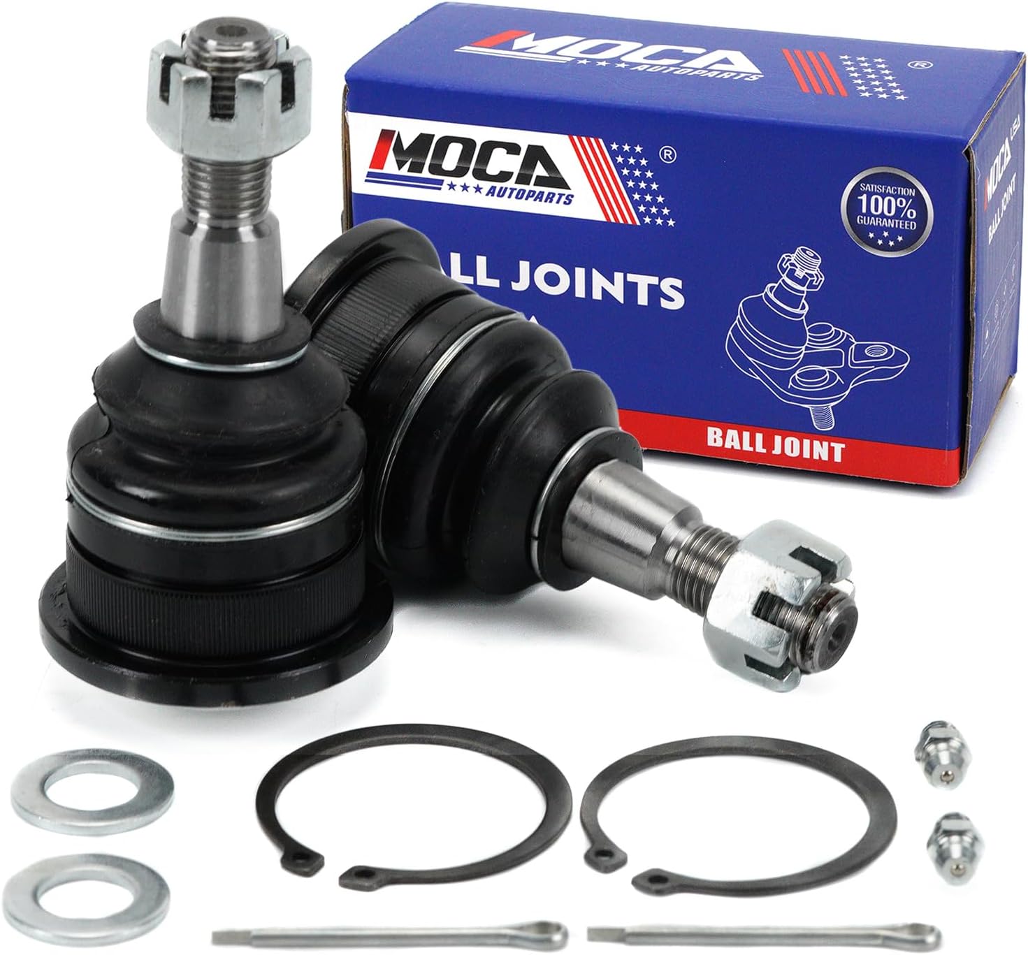 MOCA Front Upper Ball Joints K80628 Fit 06-08 for Dodge Ram 1500, 06-10 for Dodge Ram 2500, 11-18 for Ram 1500, 19-23 for Ram 1500 Classic, 11-13 for Ram 2500