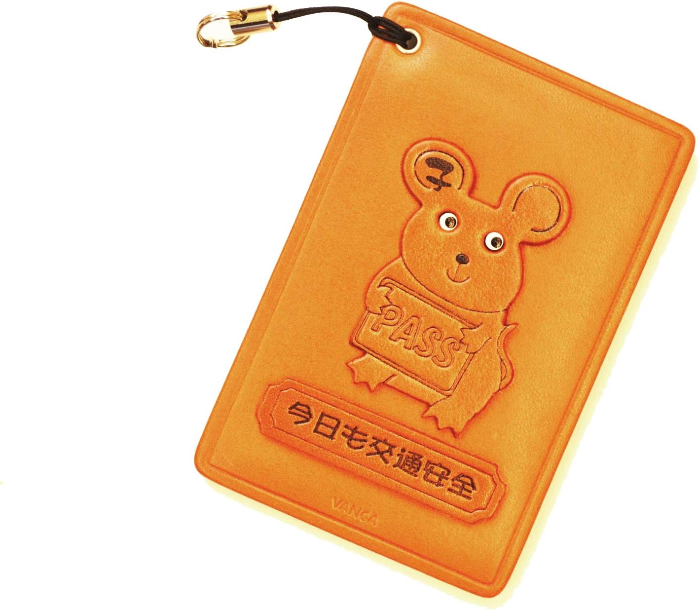 Zodiac/Rat Leather Animal Pass/ID/Credit/Card Holder/Case *VANCA* Handmade in Japan
