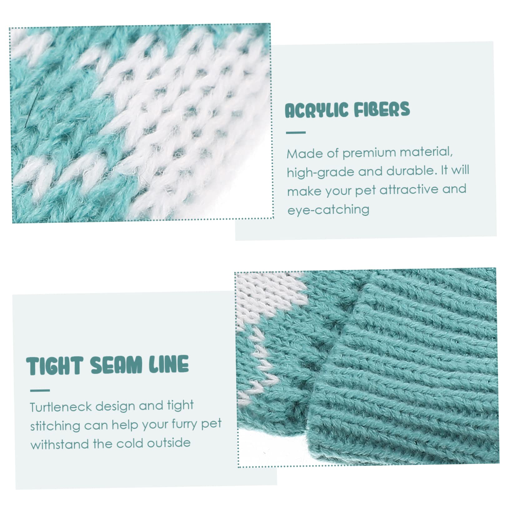 Sosoport 5pièces Pull pour Chien à Carreaux Vêtements Hiver pour Animaux De Compagnie Sweater Chaud Et Confortable pour Petits Et Chiens Look Adorable Et Stylé pour Animaux De Compagnie