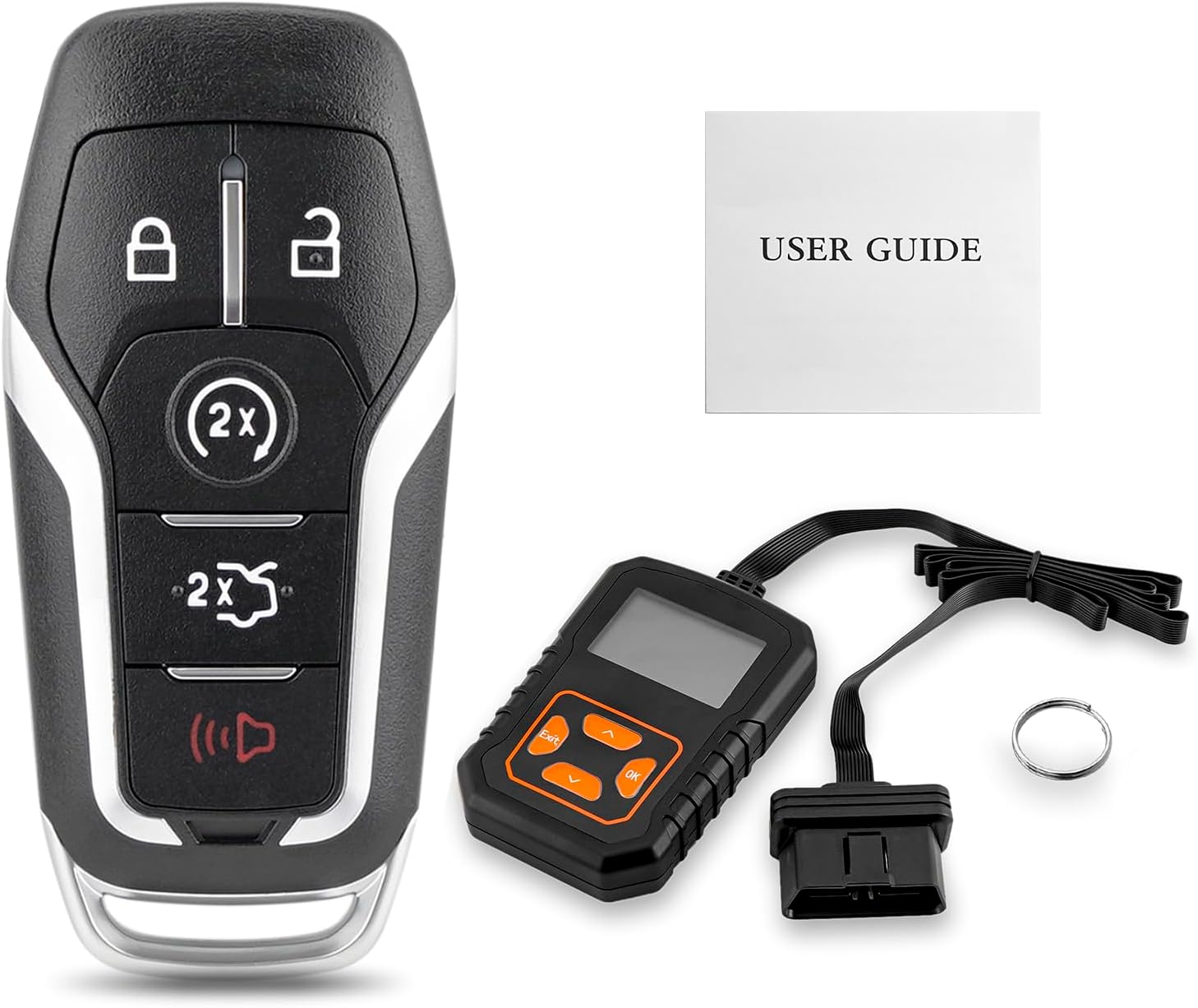 Key Fob Remote Replacement Fits for Ford Edge Explorer 2016 2017 Mustang 2015-2017 Fusion Lincoln MKZ MKC 2013-2016 MKX 2016-2018 164-R7989 for 5 Button Smart Key