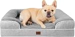 EHEYCIGA Memory Foam Orthopedic Large Dog Bed with Sides, 91cm Waterproof Liner Dog Beds for Large Dogs, Non-Slip Bottom and Egg-Crate Foam Large Dog Couch Bed with Washable Removable Cover