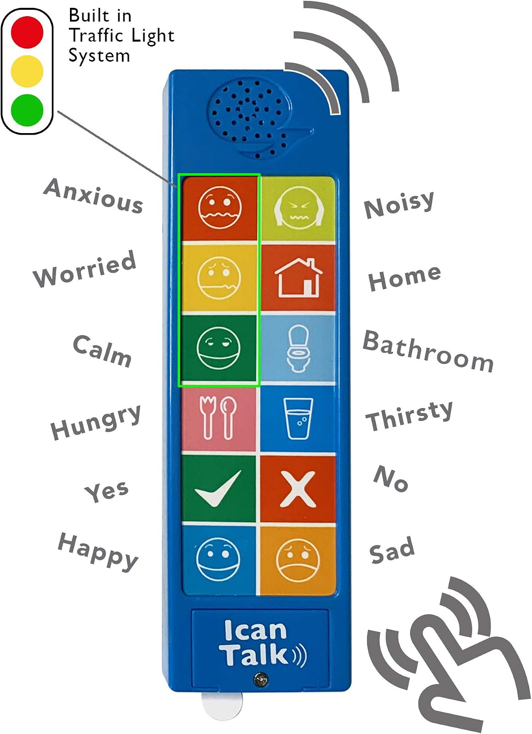 Start2learn Communication Device for Children – iCan Talk Handheld Kid Communication Device for Kids with Special Needs – Sound Device for Non-Verbal Communication and Speech Delay