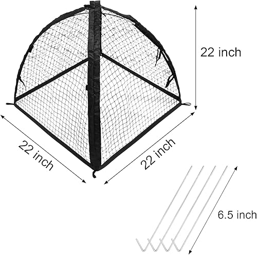Miniatura 2 de Protector de plantas de fresa, cúpula Cloche de 22 x 22 x 22 pulgadas para plantas, tienda de campaña de protección de plantas para jaulas de