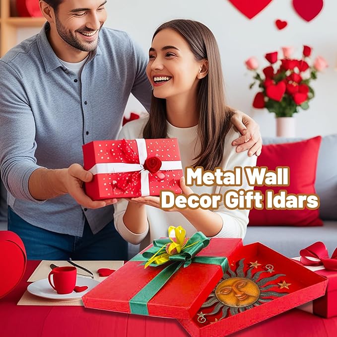 Arte de pared de sol de metal de 61 cm para decoración exterior miniatura 7