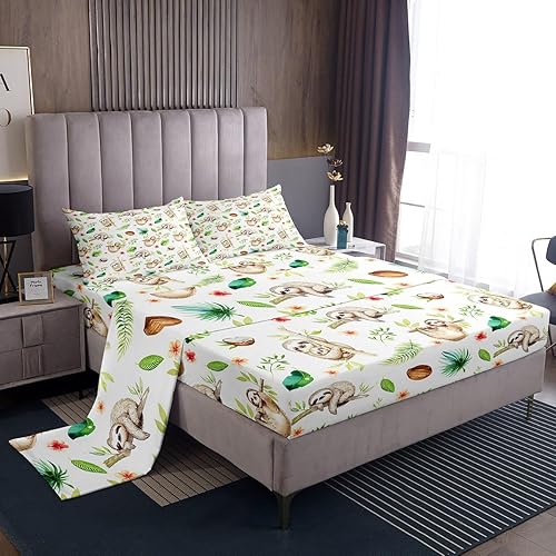 Vista 100 de Juego de sábanas de pavo real tamaño Queen, juego de ropa de cama de plumas de pavo real para niños, niñas, niños y adolescentes, juego de sábanas