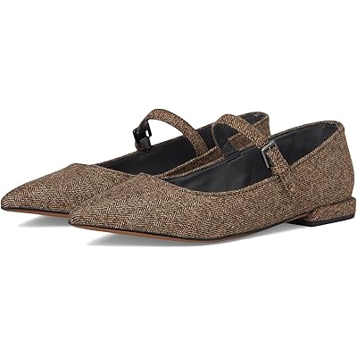 Franco Sarto Nalin brown herringbone fabric