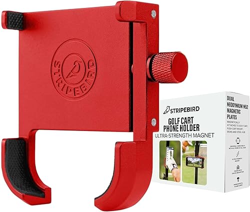 Stripebird - Soporte magnético para teléfono móvil original de golf - para golfistas con teléfonos - Soporte delgado para teléfono inteligente -