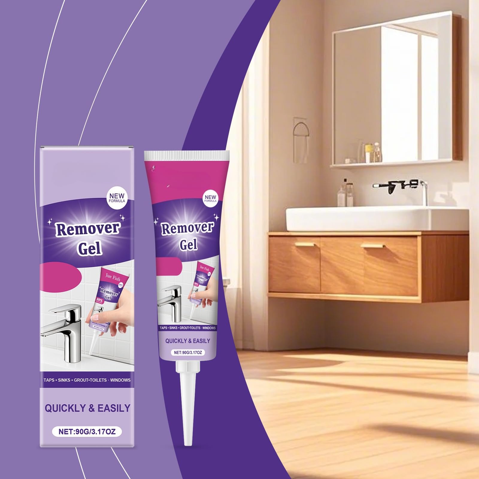 Verabschieden Sie Sich Für Immer Von Schimmel Mit NuroClean Für Badezimmer Und Küchenfliesen (3 Stück)