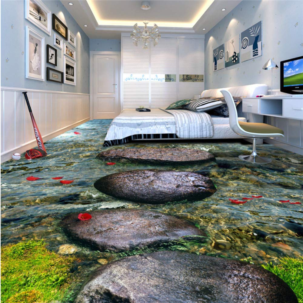 Niestandardowa tapeta 3d kamień zatokowy rzeka woda kąpiel 3D płytki ceramiczne til self samoprzylepna tapeta 3D WINTER SALE,430 cm X 300 cm