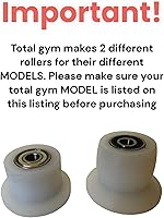 Vista 3 de Ruedas de rodillo (paquete de 4) - Reemplazo para modelos totales de gimnasio: XL, XLS, FIT