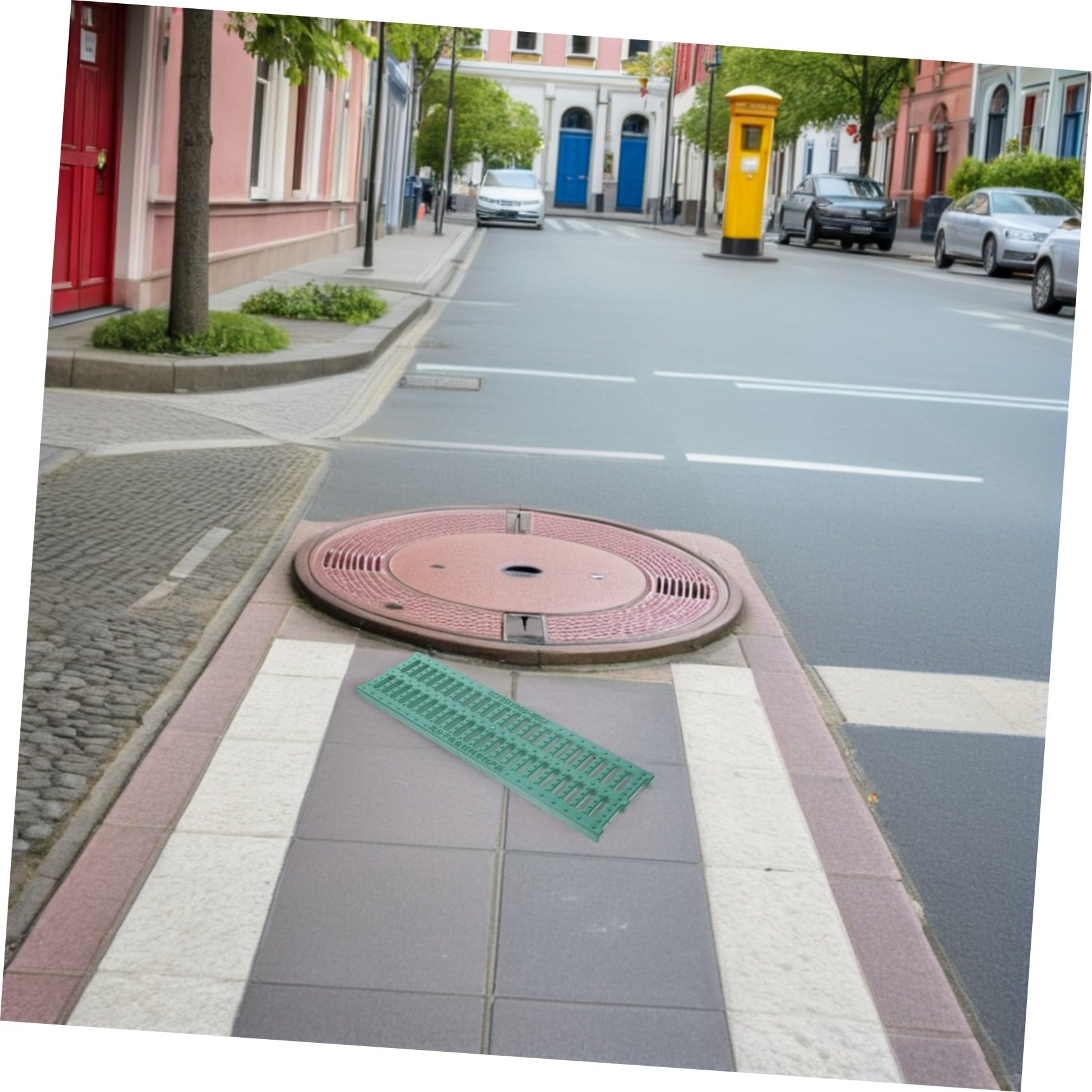 Ciężkie osłony odpływowe z żywicy Du, plastikowe płyty do rusztu kanalizacyjnego do kuchni i na zewnątrz, 150 x 500 x 20 mm, odporne na korozję i łatwa instalacja