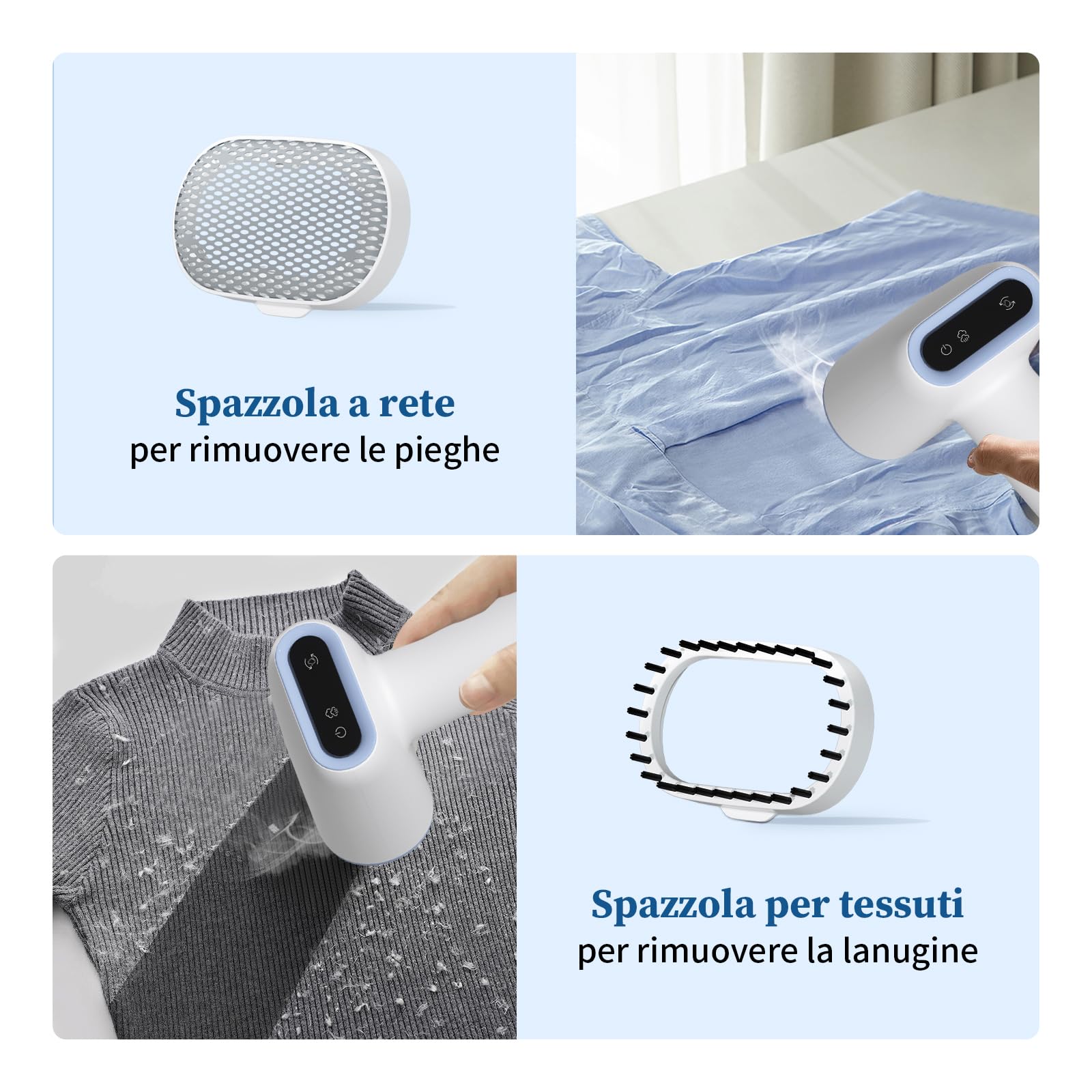 Stiratrice a vapore portatile 1600W 250ml riscaldamento 25s spegnimento automatico autopulizia