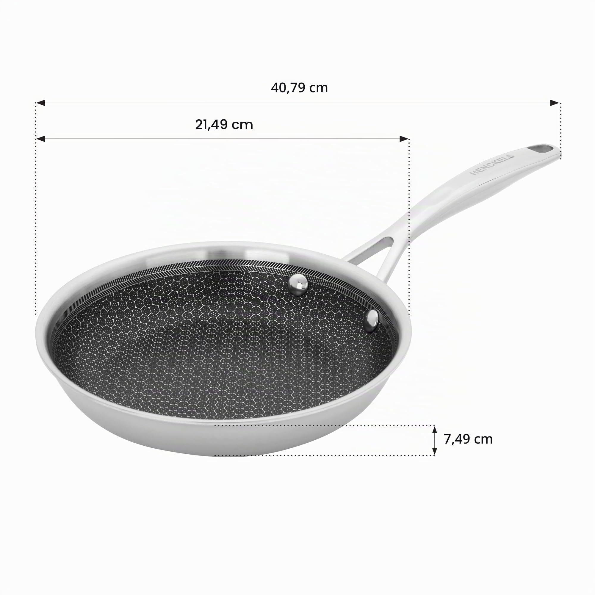 HENCKELS Paradigm Poêle à frire en acier inoxydable 20,3 cm