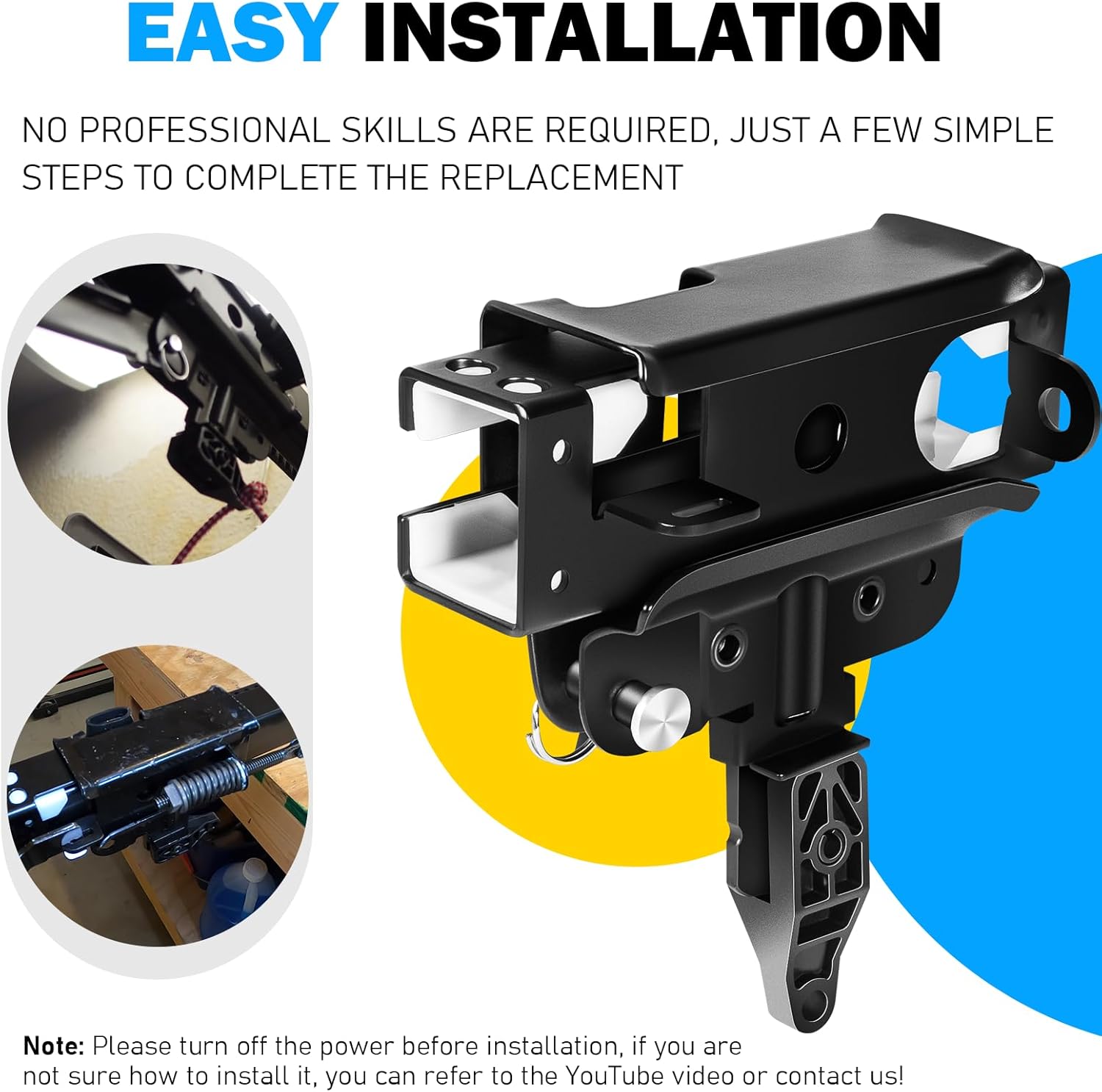 41C5141-1 & 41C5141-2 Garage Door Opener Trolley Assembly, Compatible with Chamberlain, Craftsman & LiftMaster Square Rail Chain Drive Garage Door openers