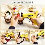 SainSmart Mini Cordless Hot Glue Gun with Anti-Drip Design and 20 Glue Sticks for Christmas Decorations, DIY, Creative Crafts & Arts, and Quick Repairs