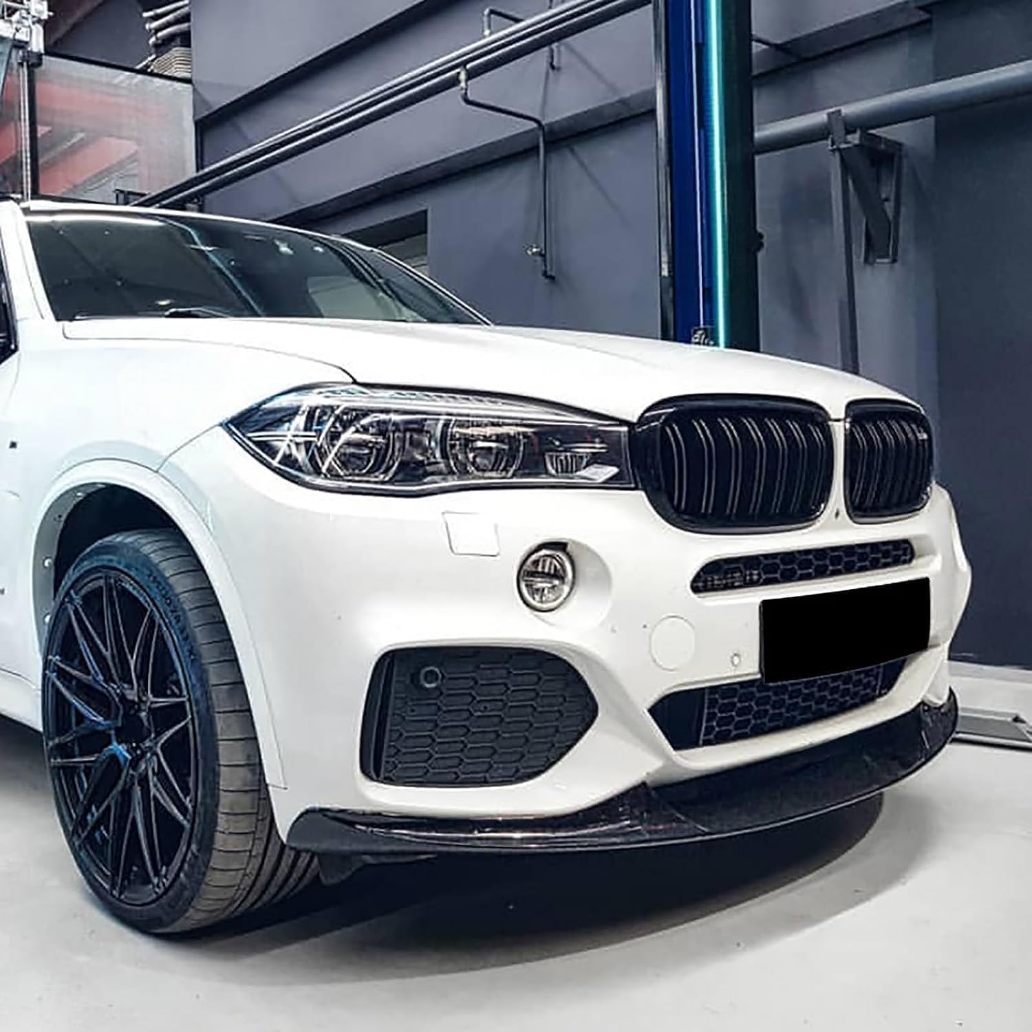 Voiture Becquets Avant pour BMW X5 F15 2014-2018, Pare-Chocs Avant Lèvre Modification Sportive Kits de Carrosserie