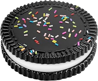 Sticky Cookie Squishies Fidget Toys Adults, Squeeze Toys Fidget Toys for Autism, Stress Balls for Adults Fidgets Birthday Easter Basket Stuffers(1 Pack Large Black)