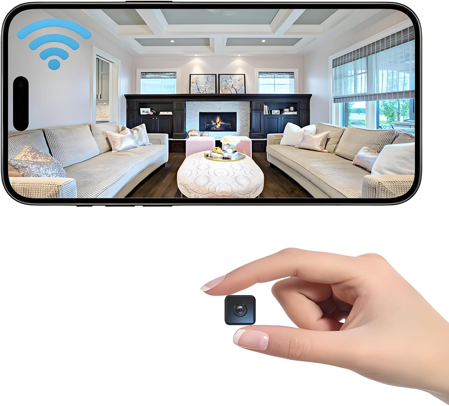 Mini Digicam House Wi-fi Safety Cam Indoor HD Digicam Small Good WiFi Home Transportable Cameras Tiny Home Nanny Physique Cam Battery Life Powered Physique Cameras 150 Large Angle Evening Imaginative and prescient Movement Detection