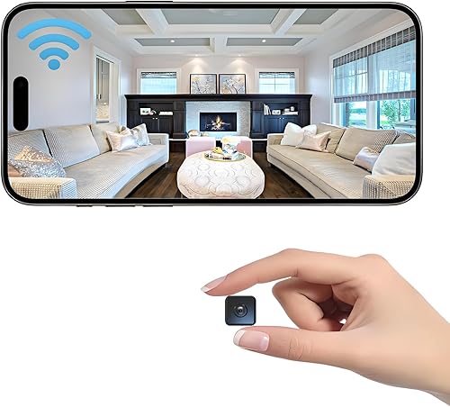 Mini cámara de seguridad inalámbrica para el hogar, cámara HD para interiores, pequeña cámara inteligente WiFi House Cámaras portátiles Tiny House