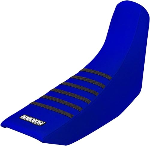 Miniatura 8 de Enjoy Mfg Funda de asiento compatible con Yamaha TTR 250 TTR250, laterales azules, parte superior negra, varillas azules #92