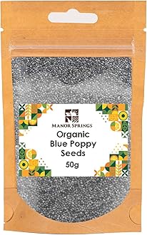 Organic Blue Poppy Seeds 50g by Manor Springs Organic
