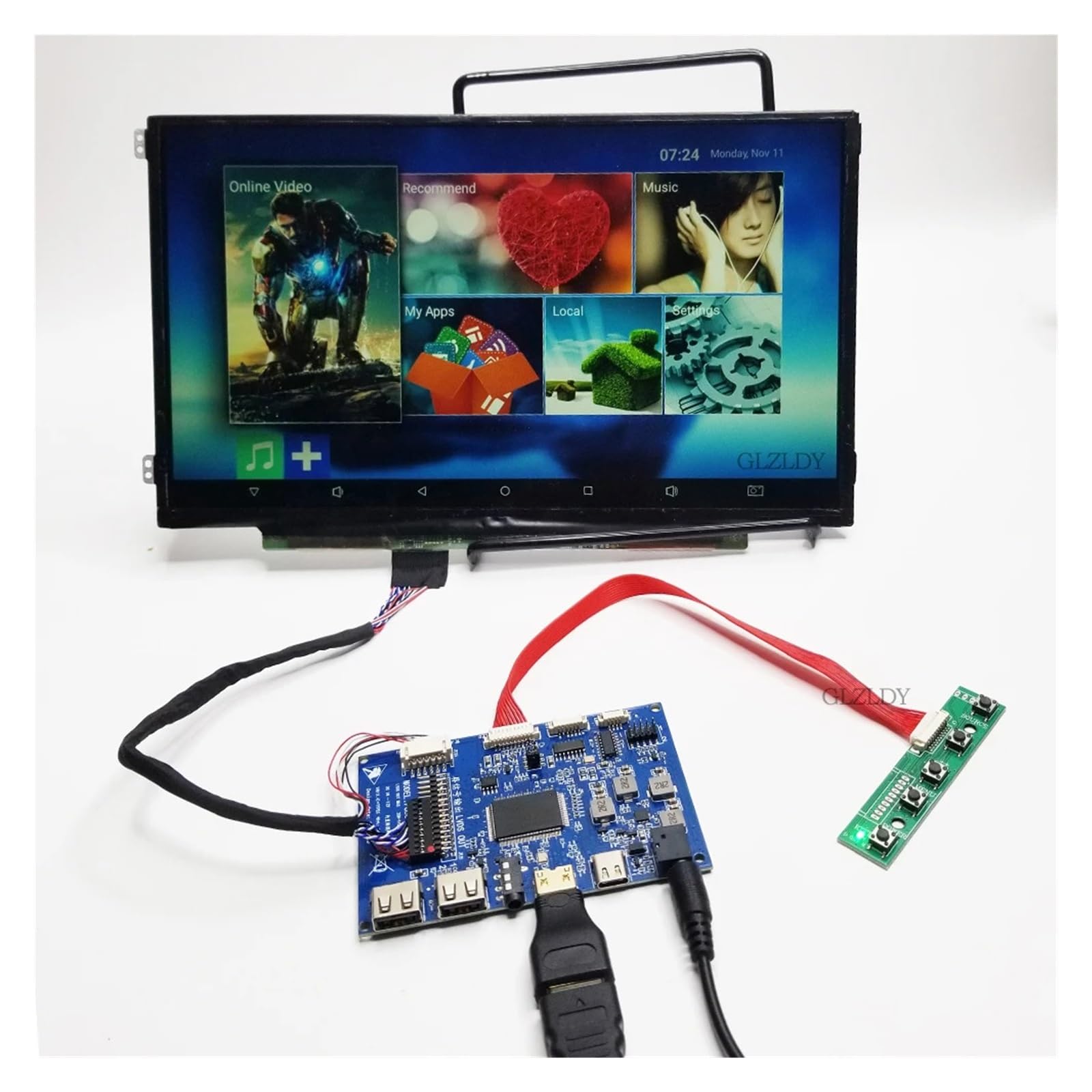 Scheda Controller LCD, Compatibile Con Samsung, Kit Driver EDP N173HGE LP156WF1 | HDMI + USB TYPE-C for display 1920 * 1080 40P da 17,3 pollici compatibile for DeX