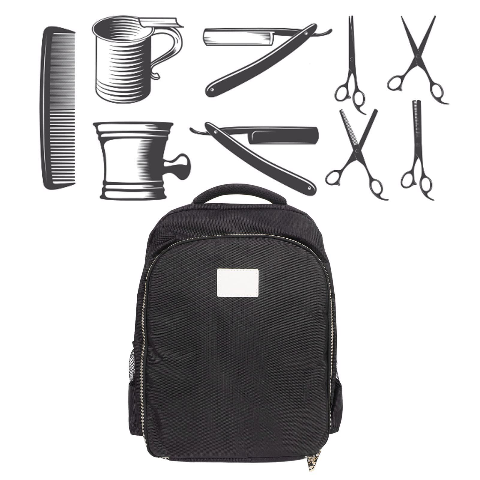 Pilipane Tasche für Friseurwerkzeuge, tragbare Friseur-Reisetasche, Friseursalon-Handtasche, schwarzes Oxford-Gewebe, professionelles Pflegeset für den Salon oder den Heimgebrauch,