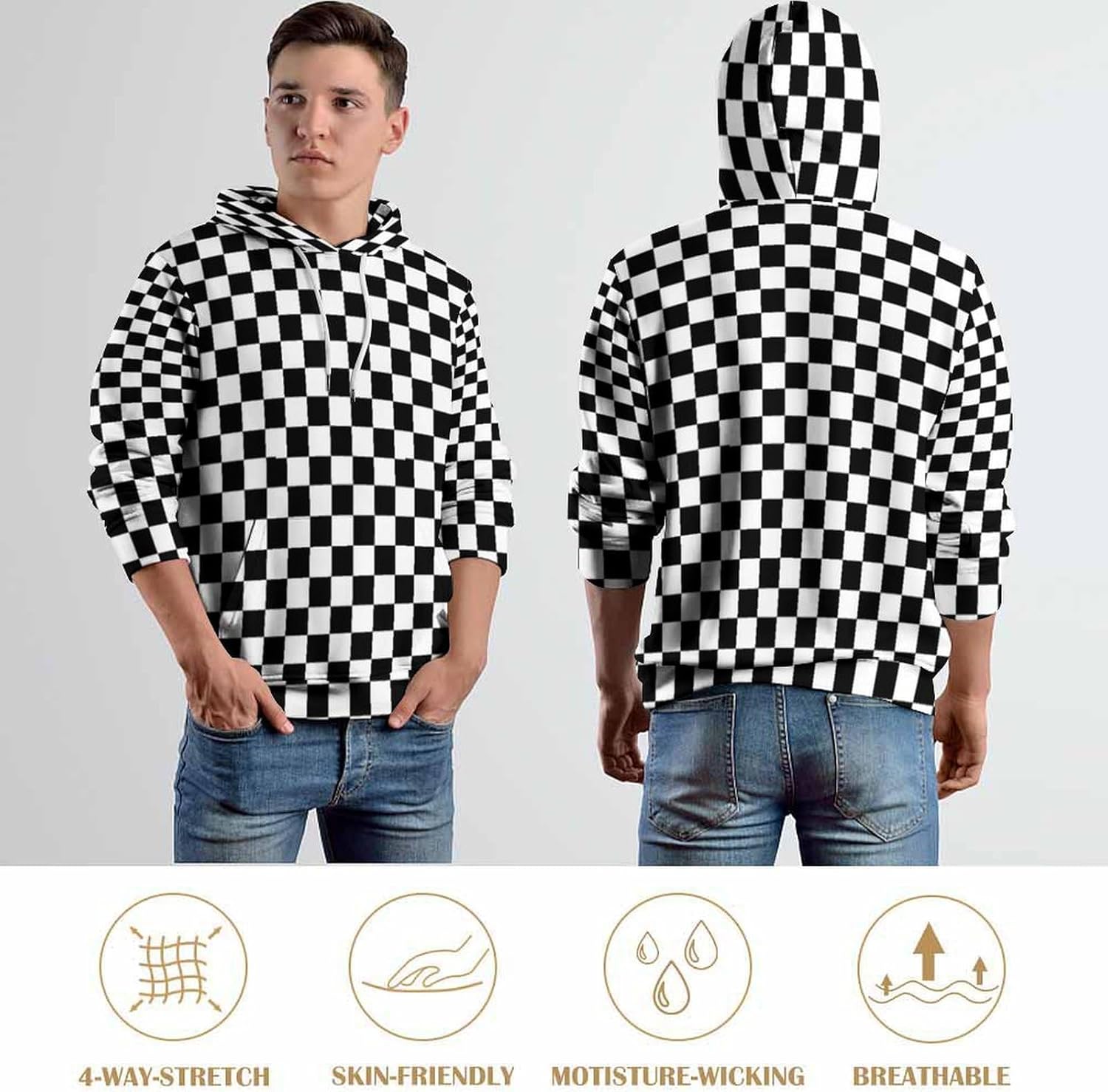 Hoodies For Men And Women Fall Casual Trendy Sweatshirt Hooded Pullover Tops 2024 - Image 5
