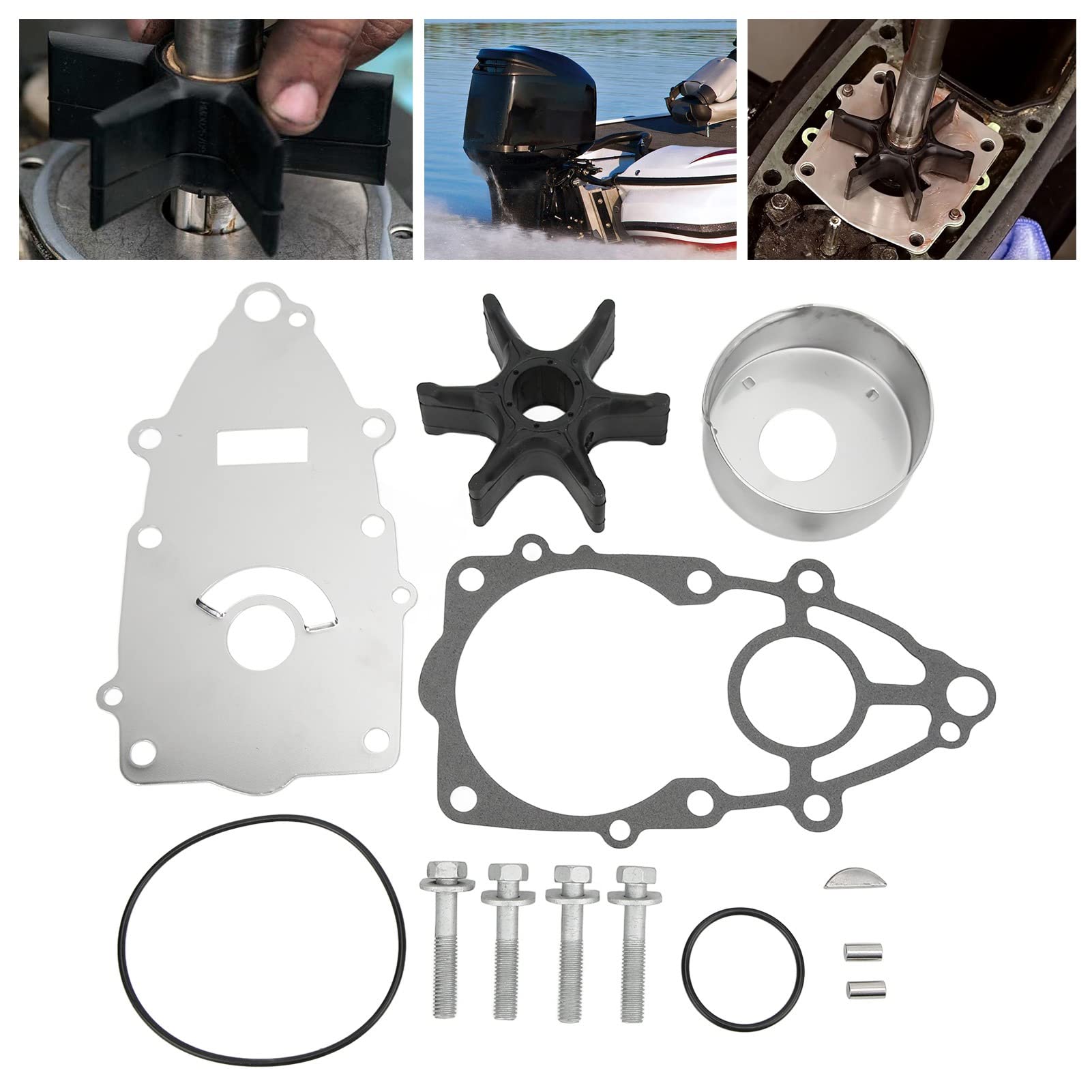 Reemplazo del kit de reparación del impulsor de la bomba de agua el motor VZ Motor externo Instalación fácil Materiales duraderos