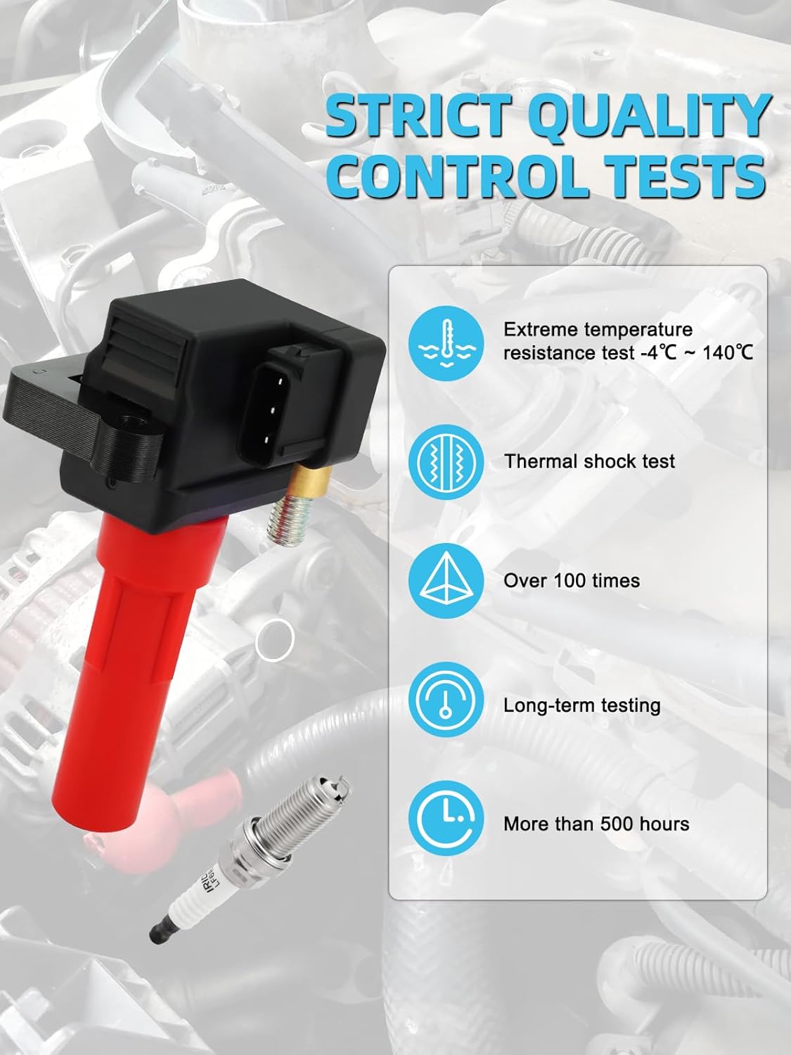 Set Of 6 UF682 Ignition Coil Pack & Iridium Spark Plugs (3.6L Only) 2010-2019 For Subaru Legacy Outback Tribeca, Replace # 22433AA610 22433AA611 22433AA612 C-864 49125 GN10666 U5357 UF666
