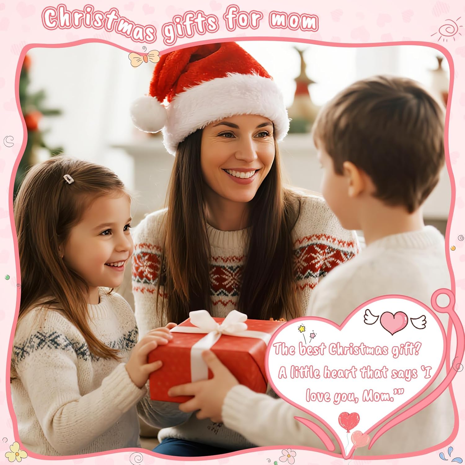 OCCdesign Mini Birthday Gifts for Mothers from Daughter Son Husband Handmade Crochet Heart Gift Funny Appreciation Gifts for Mom Wife Stepmom Bonus Mom Mother Mother-in-Law Mommy Best Moms Ever Gift - Image 5