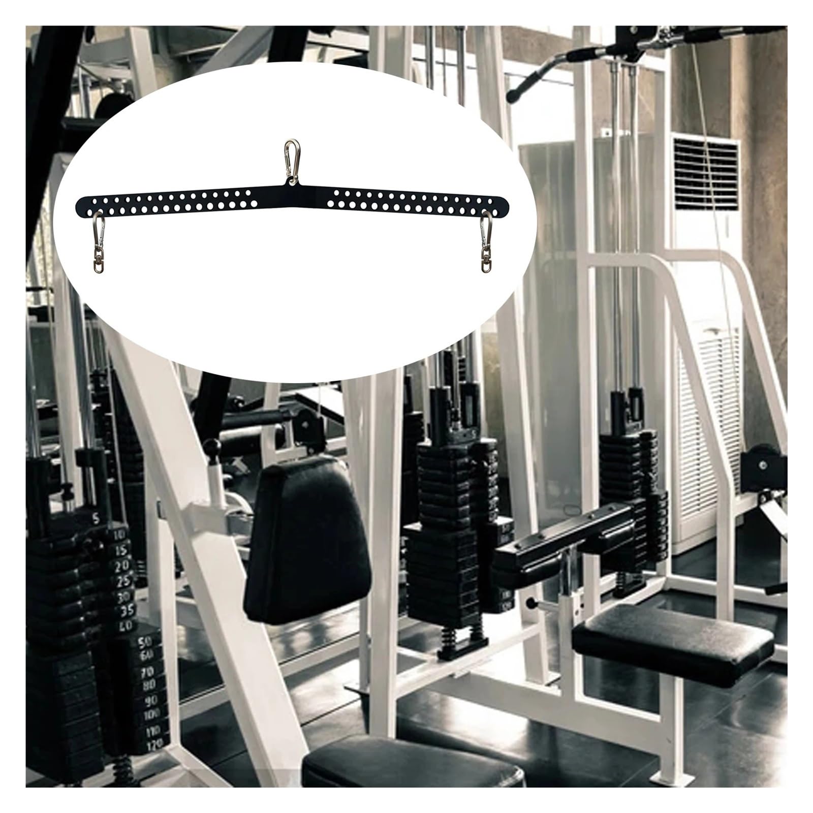Barra per Lat Pull Down Accessori for file di cavi con barra a T Lat Pull Down Accessori for allenamento fitness Barra di sollevamento multi-grip for macchina for cavi da palestra domestica(77cm)